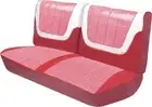1960 Impala 2 Door Hard Top Red & White Houndstooth Cloth / Red & White Vinyl
