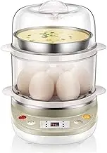 SHTFFW Egg Steamer Egg Cooker, 360W Egg Maker, Electric Egg Boiler with Steamer Bowl and Measuring Cup, 14 Eggs Capacity, Automatic Shut Off Egg Boiler