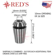 ER16 PRECISION Collet 10mm , CNC Mill ATC Router Lathe Tool milling ER 16