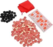Abaodam 1 Set Bingo Game Supplies Bingo Cards with Chess Pieces for Parties Party Accessory Fun for Family Games for Developing Logical Thinking and Concentration