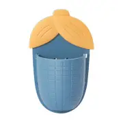 (Blue)Wall Mounted Storage Rack Corn Shape Multipurpose Bathroom Toothbrush H