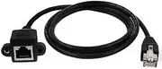XYWHPGV RJ45 Male to Female Screw Panel Mount Network Extension Cable 1m 3.3ft(55221 6dc1b e4946 8199b 23962 1fbed