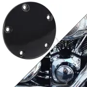 Black Smooth Points Ignition Timer Cover For Harley Twin Cam 99-17 Softail FXD