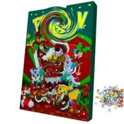 Advent Calendar 2023, 24 Pack/Box Pokemon Toys 24 Days Countdown Christmas Gifts for Kids And Christmas Hoilday Season, Green