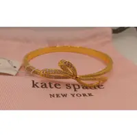 在飛比找蝦皮購物優惠-Kate Spade New York 復古金色鋯石蝴蝶結手