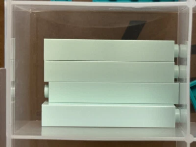 LEGO Parts - Light Aqua Brick 1 x 1 x 5 - Solid Stud - No 2453b - QTY 5
