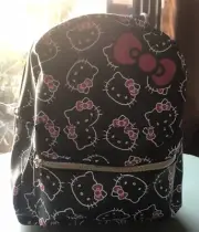 Sanrio Hello Kitty Black/Pink/White Character Mini BackPack--NWT