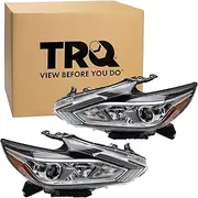 TRQ Headlight Set compatible with 16-18 Nissan Altima