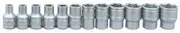 Teng M1412 - Socket Set 1/4" Drive 12 Piece On Rail