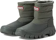 [HUNTER] Intrepid Short Snow Boots for Women - Textile and Synthetic Upper, Cinch Closure at Cuffs, and Round Toe Silhouette