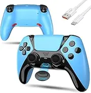 CunPeyjmo for PS4 Controller Wireless, Remote Control with Turbo Function, 2 Programmable Buttons and 1200mAh Battery