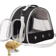 Bearded Dragon Travel Carrier with Harness and Leash SetPortable Lizard Carri