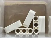 LEGO Parts - White Technic, Liftarm Thick 1 x 3 - No 32523 - QTY 5