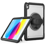 MCC Shockproof iPad 10.9" 2022 10th Gen Clear Back Rotate Hand Strap Case Cover Apple