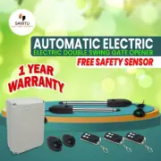Automatic Electric Double Swing Gate Motor Opener Free Safety sensor