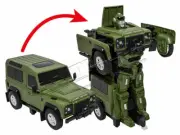 LAND ROVER DEFENDER 1:14 TRANSFORMABLE CAR ROBOT REMOTE CONTROL TOY LFTY420GNA