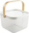 Metal Mesh Steel Basket, Storage Organizer Basket Multi-Functional Hanging Kitch