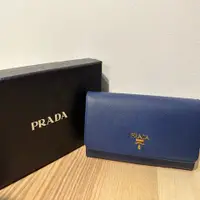 在飛比找PopChill優惠-[二手] 【PRADA】SAFFIANO METAL金色浮雕