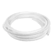 1/2 Inch x 16.4 Ft Split Wire Loom Tubing , Guard Convoluted Flex, White
