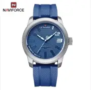 NAVIFORCE Luxury Brand Quartz Watch Men Silicone Strap Military Watches .