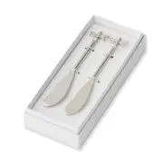 2pc Pilbeam Living Dragonfly Food/Cheese/Condiment Spreaders Dining Silver