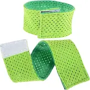 1 Pair Jersey Cuff Card Tie Wrist Guard Sleeve Armbands Brace Clamp Holders Secure Strap Holding Accessories Hand Elastic Supplies Fixing Man Teen Suspender Net Green