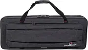 Crossrock Lightweight Foam Case with Removable Shoulder Straps Fits Bb Tenor Saxophone, Storage Compartment & External Pocket, Right, Dark Grey (CRP200TSDG-R)