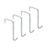 Over-The-Door Single Hanger Hook, Durable Metal Organizer for Hanging Coat To...