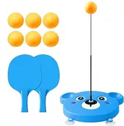 Table Tennis Trainer | Portable Table Tennis Trainer Suction Cups Table Tennis Training Devices | Soft Shaft Sucker Pong Ball Trainer Indoor Table Tennis Trainer for Kids Students