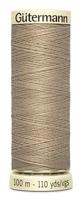 Gutermann 100P-507 Sew-All Thread 110yd-Khaki