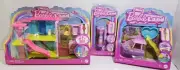 3-Mini Barbie land BARBIE MINILAND HOUSE & BOAT W/ POOL & BARBIE CUTIE REVEAL