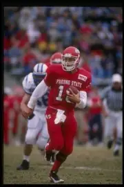Quarterback Richie Donati Fresno State Bulldogs runs with the ball- Old Photo