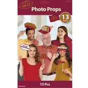 QLD Maroons State Of Origin Photo Props (Pack of 13)
