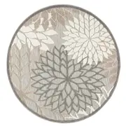 Monaco Indoor/Outdoor Tropical Round Rug - 1210 Natural