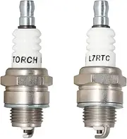 TORCH 2PK L7RTC Solid Spark Plug, M14*1.25MM, Copper Core, For Motorcycle & Outdoor Power Equipment