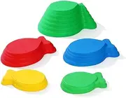 5Pack Balance Stepping Stones, Indoor and Outdoor Balance Blocks, Obstacle Course Toy Improves Coordination & Strength, Gifts for Boys Girls/7583 (Color : Style3)