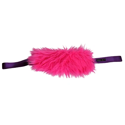 Walk-e-Woo TugGRRR Dog Pull Tug Toy - Pink Fur 9" Long