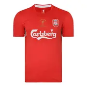 Score Draw Liverpool FC 2005 Champions League Final shirt Red XL Adults