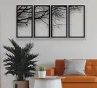 Metal Wall Tree Art 120cm Hanging Leaf Tree Of Life Home Sculpture Garden Decor