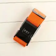 Secure Luggage Strap with Combination Lock Orange - Travel Accessories Australia
