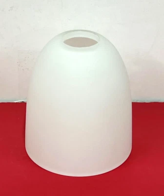 1-5/8" Fitter x 5-5/8" OPAL SATIN WHITE GLASS Neckless Pendant Shade NEW G2731