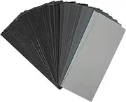 IWOWHERO 100pcs Sandpaper Sheets Assortment Coarse to Fine Grits for Wood Metal Automotive Sanding