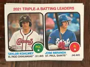 5x Lot 2022 KOHLWEY & MIRANDA BATTING LEADERS Topps Heritage Minor League #61