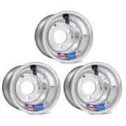 DWT Honda 1981 ATC 90 110 185 250R DWT Polished Front & Rear Wheels Rims 8" 8X8