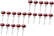 ROMISBABA 50Pcs Colorful Mushroom Ornaments for Garden Decor DIY Miniature Fairy Landscaping Accessories Durable Mushroom Figures for Photography Props and Terrarium Decoration