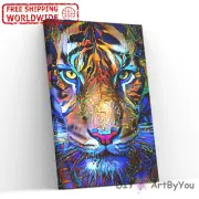 Paint By Numbers Kit Tiger Animal Abstract Brush DIY Home Adult Kids Decor Draw