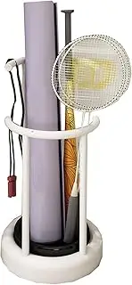 Tennis Racket Storage Rack, Yoga Mat Storage Bucket, Badminton Racket Display Stand, with Base Suitable for Small Places Gaps Behind Doors and Corners