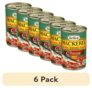 Grace Classic Canned Mackerel in Hot Tomato Sauce 5.5oz -Pack of 6 – Quick Meals