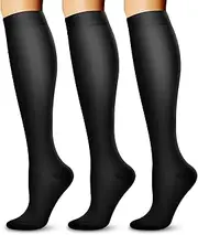 Compression Socks (3/7 Pairs), 15-20 mmHg is Best Athletic & Medical for Men & Women, Running, Flight, Travel, Nurses, Pregnant - Boost Performance, Blood Circulation & Recovery