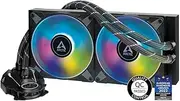 ARCTIC Liquid Freezer II 280 A-RGB - Multi-Compatible All-in-one CPU AIO Water Cooler with A-RGB, efficient PWM-Controlled Pump, Fan Speed: 200-1900 RPM, LGA1700 Compatible - Black